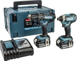 Makita DLX2131JX 18V Li-Ion Accu Klopboor-/schroefmachine (DHP482) & Slagschroevendraaier (DTD152) Combiset (2x 3.0Ah Accu) In Mbox