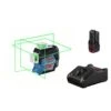 Bosch GLL 3-80 CG 12V Li-Ion Accu Kruislijnlaser Set (1x 2.0Ah Accu) In L-Boxx - Groen - 0601063T00