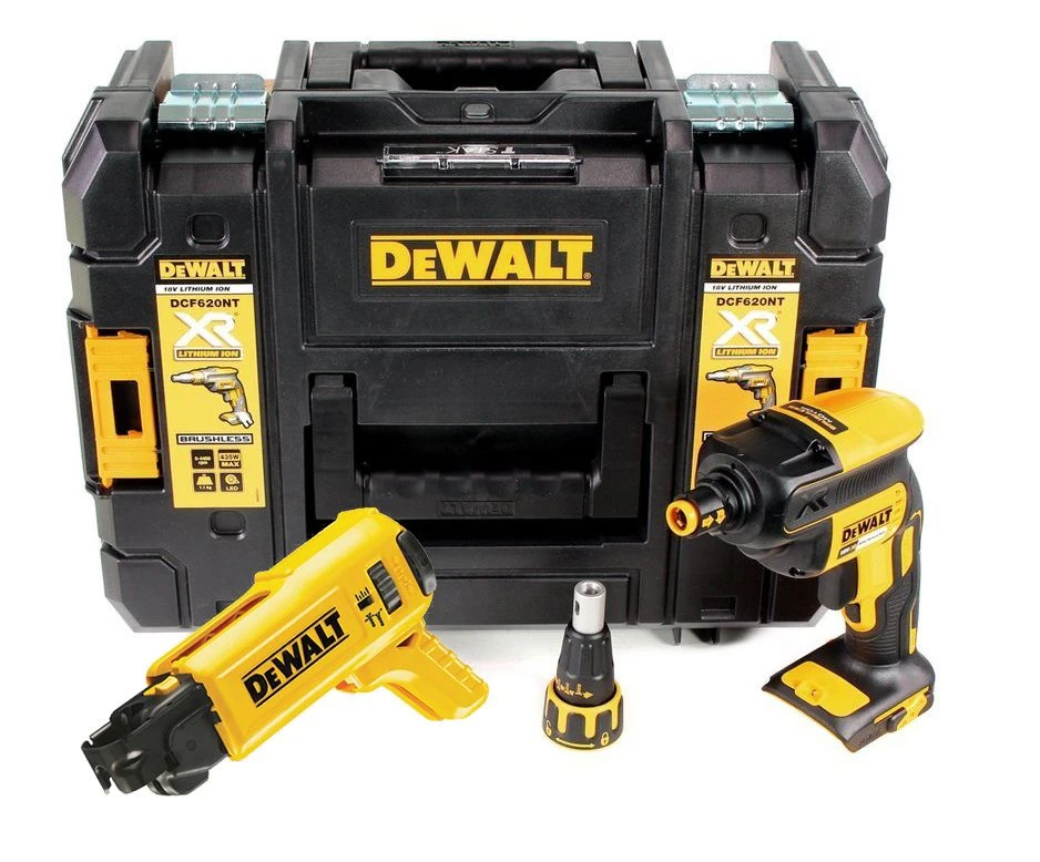 DeWALT DCF620P2K 18V Li-Ion Accu Gipsschroefmachine / Bandschroefmachine Set (2x 5.0Ah Accu) In TSTAK - Koolborstelloos - 25-57mm - DCF620P2K-QW 2 DeWALT DCF620P2K 18V Li-Ion Accu Gipsschroefmachine / Bandschroefmachine Set (2x 5.0Ah Accu) In TSTAK - Koolborstelloos - 25-57mm - DCF620P2K-QW - Afbeelding 2
