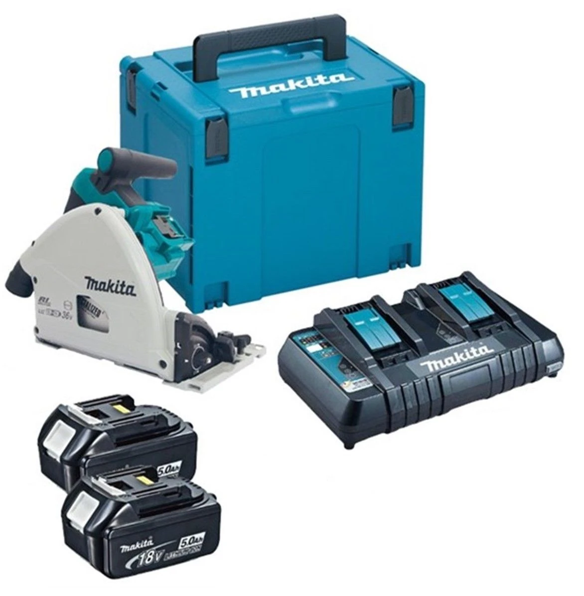 Makita DSP600PT2J 36V (2x 18V) Li-Ion Accu Invalzaag Set (2x 5,0Ah Accu) In Mbox - 165 X 20 Mm - Koolborstelloos 1 Makita DSP600PT2J 36V (2x 18V) Li-Ion Accu Invalzaag Set (2x 5,0Ah Accu) In Mbox - 165 X 20 Mm - Koolborstelloos