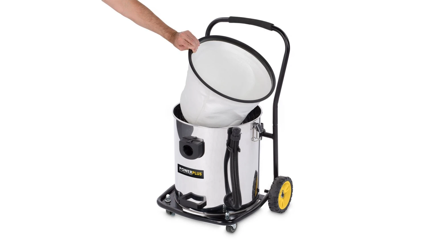 Powerplus POWX325 Bouwstofzuiger - Nat/Droog - 2X1200W - 60L 6 Powerplus POWX325 Bouwstofzuiger - Nat/Droog - 2X1200W - 60L - Afbeelding 6