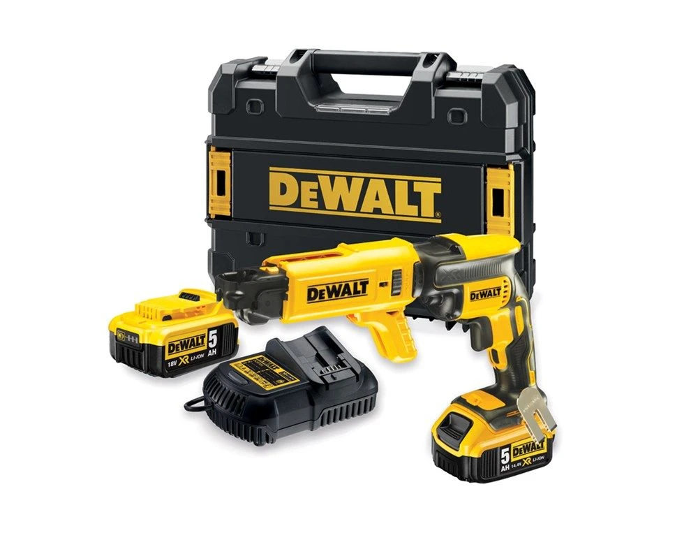 DeWALT DCF620P2K 18V Li-Ion Accu Gipsschroefmachine / Bandschroefmachine Set (2x 5.0Ah Accu) In TSTAK - Koolborstelloos - 25-57mm - DCF620P2K-QW 1 DeWALT DCF620P2K 18V Li-Ion Accu Gipsschroefmachine / Bandschroefmachine Set (2x 5.0Ah Accu) In TSTAK - Koolborstelloos - 25-57mm - DCF620P2K-QW