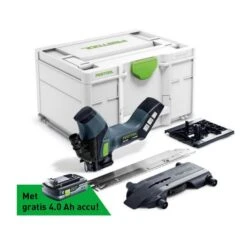 Pro Gereedschap Verkoop 13 Festool ISC 240 EB-Basic-4.0 - Promo 2022 - 18V Li-Ion Accu Isolatiezaagmachine Set In Systainer Met Gratis 4.0Ah Accu - 577058
