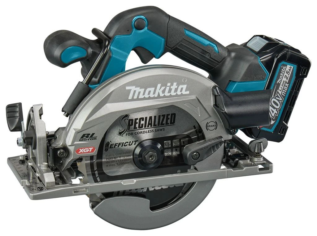Makita HS012GD201 XGT 40 V Li-Ion Accu Cirkelzaag Set (2x 2,5Ah Accu) In Mbox - 165 Mm 2 Makita HS012GD201 XGT 40 V Li-Ion Accu Cirkelzaag Set (2x 2,5Ah Accu) In Mbox - 165 Mm - Afbeelding 2