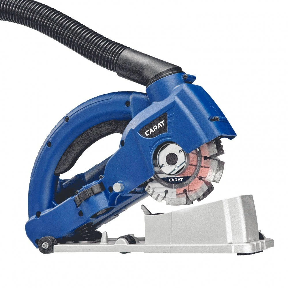 Carat SL-1255 Dustec Sleuvenzaagmachine Incl. 2 Diamantzaagbladen In Koffer - 1800W - 125 X 22,23mm 2 Carat SL-1255 Dustec Sleuvenzaagmachine Incl. 2 Diamantzaagbladen In Koffer - 1800W - 125 X 22,23mm - Afbeelding 2
