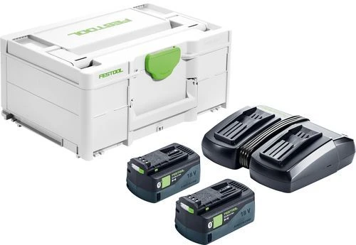Festool SYS 18V 2x5,0/TCL 6 DUO Energieset (2x 5,0Ah) In Systainer - 577707 1 Festool SYS 18V 2x5,0/TCL 6 DUO Energieset (2x 5,0Ah) In Systainer - 577707