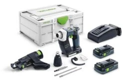 Festool DURADRIVE DWC 18-4500 HPC4,0 I-Plus 18V Li-Ion Bandschroefmachine Set (2x 4,0Ah) In Systainer - 14Nm - Koolborstelloos - 576502 -Pro Gereedschap Verkoop 6519cb6e5a3a3962c7d90fb8d967129b