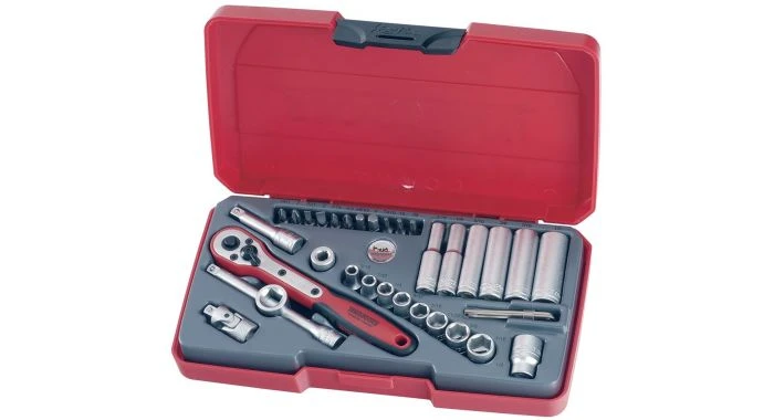Teng Tools T1435AF 35-delige Doppenset Met Ratel - Inch - 1/4" - 172470205 1 Teng Tools T1435AF 35-delige Doppenset Met Ratel - Inch - 1/4" - 172470205