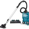 Makita DVC261TX11 2x18V Li-Ion Accu Rugstofzuiger Set (2x 5,0Ah) Incl. Accessoires - 120m³/uur - Koolborstelloos