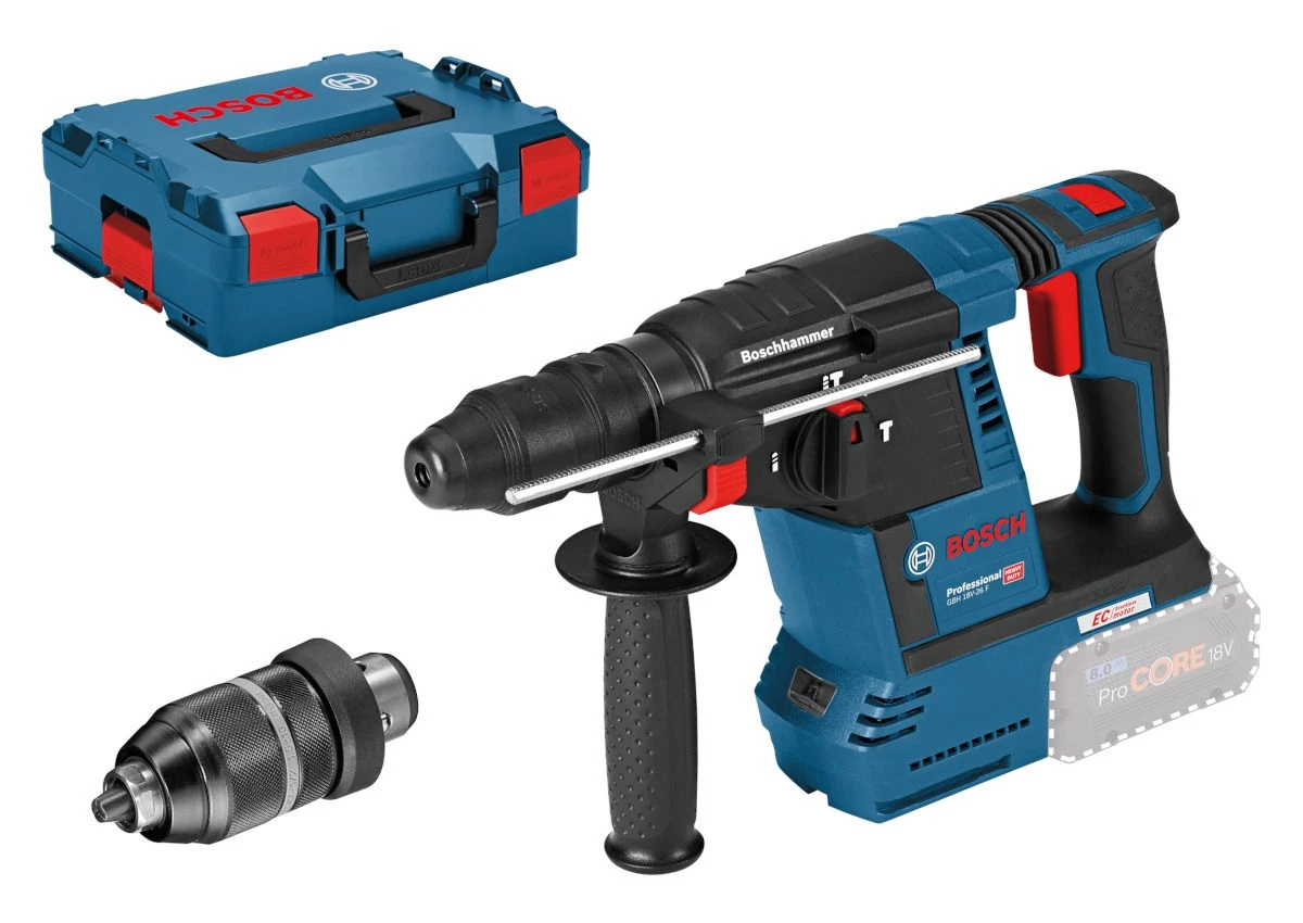 Bosch GBH 18V-26 F 18V Li-Ion Accu SDS-plus Combihamer Set (2x 5.0Ah Accu) In L-Boxx - 2,6J - Koolborstelloos - 0611910007 2 Bosch GBH 18V-26 F 18V Li-Ion Accu SDS-plus Combihamer Set (2x 5.0Ah Accu) In L-Boxx - 2,6J - Koolborstelloos - 0611910007 - Afbeelding 2