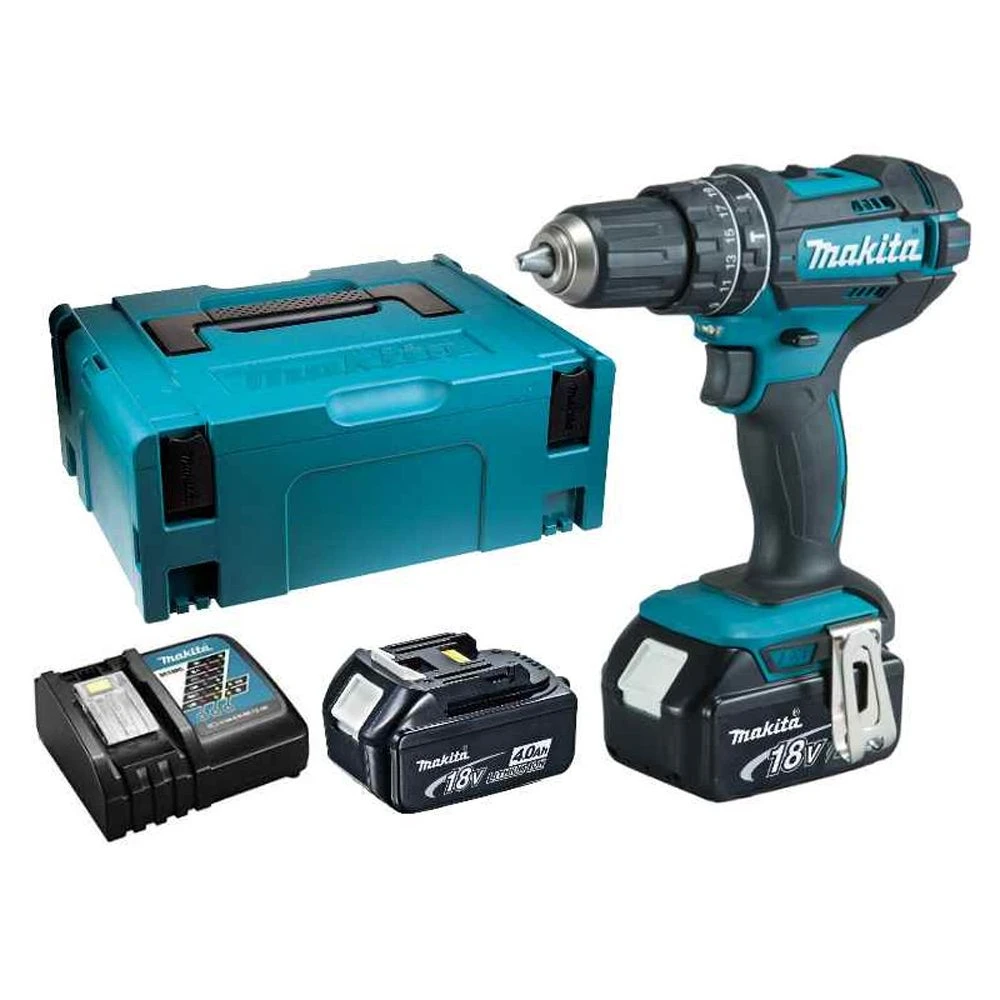 Makita DHP482RMJ 18V Li-Ion Accu Klopboor-/schroefmachine Set (2x 4.0Ah Accu) In Mbox 1 Makita DHP482RMJ 18V Li-Ion Accu Klopboor-/schroefmachine Set (2x 4.0Ah Accu) In Mbox