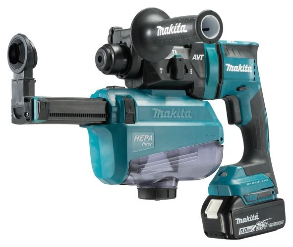Makita DHR182RTWJ 18V Li-Ion Accu SDS-plus Combihamer Set (2x 5,0Ah Accu) In Mbox - 1,7J - Koolborstelloos 1 Makita DHR182RTWJ 18V Li-Ion Accu SDS-plus Combihamer Set (2x 5,0Ah Accu) In Mbox - 1,7J - Koolborstelloos