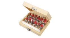 Silverline 251591 12-delige TCT Frezenset - 12mm