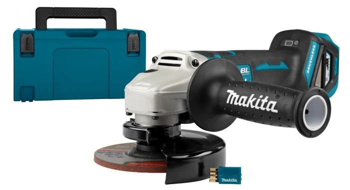 Makita DGA518ZJU 18V Li-Ion Accu AWS Haakse Slijper Body In Mbox - 125mm - Koolborstelloos 1 Makita DGA518ZJU 18V Li-Ion Accu AWS Haakse Slijper Body In Mbox - 125mm - Koolborstelloos
