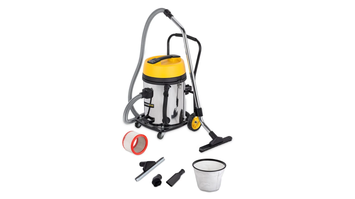 Powerplus POWX325 Bouwstofzuiger - Nat/Droog - 2X1200W - 60L 15 Powerplus POWX325 Bouwstofzuiger - Nat/Droog - 2X1200W - 60L - Afbeelding 15