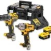 DeWalt DCK2077P2T 18V Li-ion Accu Boor-/schroefmachine (DCD791) & Slagmoersleutel (DCF894) Combiset (2x 5.0Ah Accu) In TSTAK