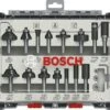 Bosch 2607017473 15-delige Frezenset In Cassette - 1/4"