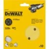DeWalt DT3128 Schuurschijf - K320 - 150mm (10st) - DT3128-QZ